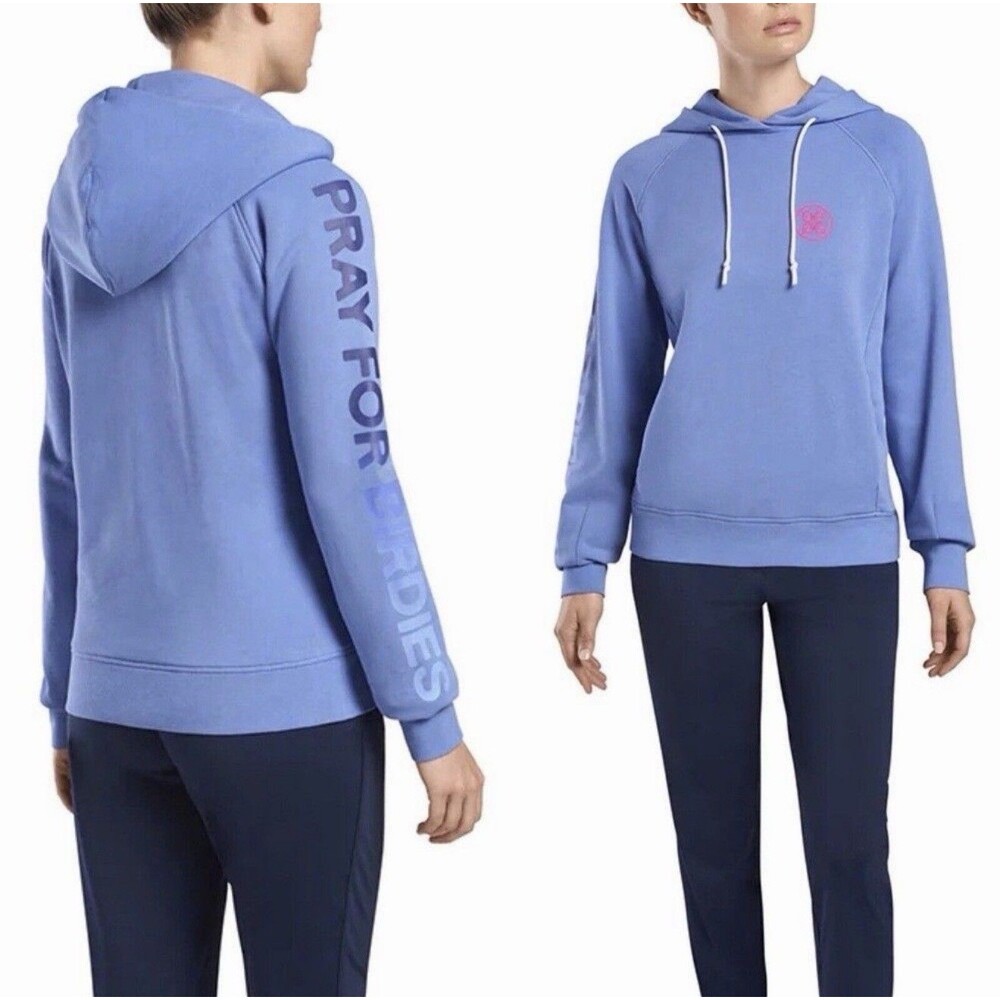 G/Fore Pray For Birdies Ombre Hoodie Sweatshirt Womens XS Golf Athleisure Preppy